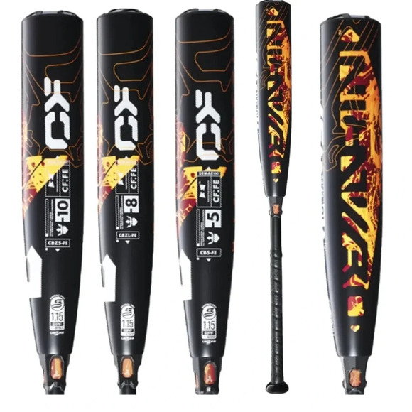 Demarini 2023 black orange Mashup 2 3/4 -8 30in euc USSSA Bat - Picture 1 of 7